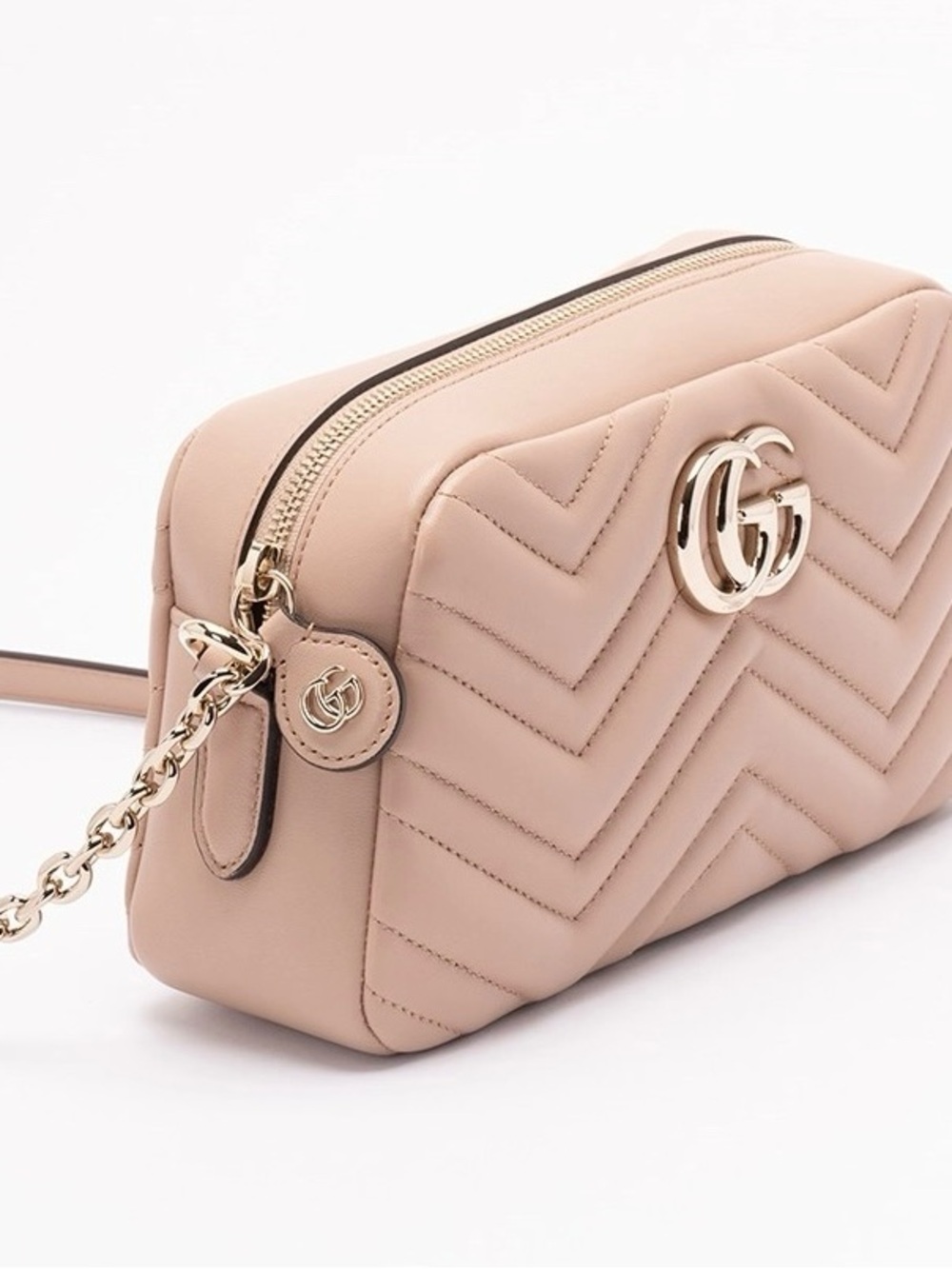 GUCCI Marmont small GG logo quilted leather camera bag - Picture 4 of 9